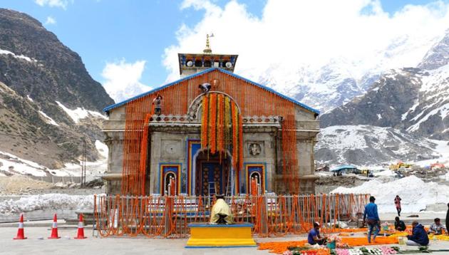 Last year, Uttarakhand chief minister Trivendra Singh Rawat gave credit to PM Modi’s frequent visits to the state as the reason behind the record influx of pilgrims to the four holy shrines of the state.(HT PHOTO.)