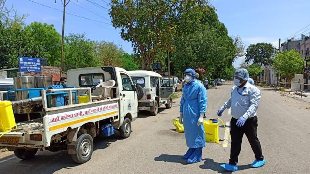The number of Covid-19 cases has surged to 59 in Chandigarh. (Ravi Kumar/HT) The number of Covid-19 cases has surged to 59 in Chandigarh. (Ravi Kumar/HT)