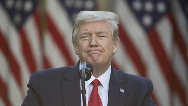 President Donald Trump during the coronavirus in the Rose Garden of the White House.(AP File Photo) President Donald Trump during the coronavirus in the Rose Garden of the White House.(AP File Photo)