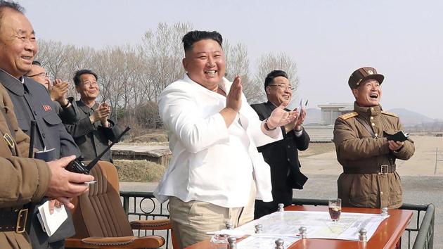 An undated file photo of North Korea’s leader Kim Jong Un provided by the North Korean government on April 12, 2020. (AP) An undated file photo of North Korea’s leader Kim Jong Un provided by the North Korean government on April 12, 2020. (AP)