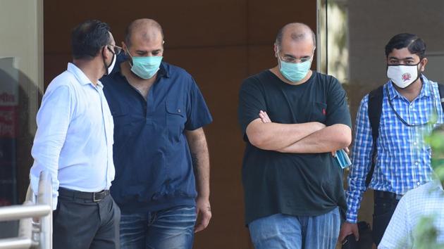 Kapil and Dheeraj Wadhawan outside CBI headquarters in Bandra-Kurla Complex. (HT File Photo) Kapil and Dheeraj Wadhawan outside CBI headquarters in Bandra-Kurla Complex. (HT File Photo)