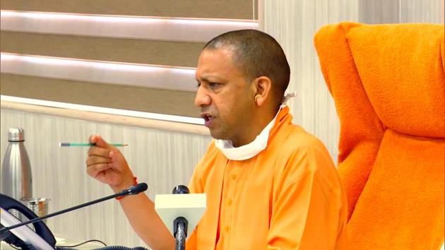 On Tuesday, CM Adityanath held a Covid-19 review meeting with the officials of Team 11 (ANI) On Tuesday, CM Adityanath held a Covid-19 review meeting with the officials of Team 11 (ANI)