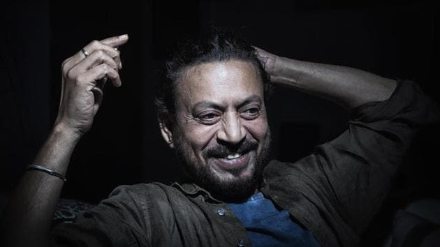 Actor Irrfan Khan seen at his house in Mumbai in 2016. The acclaimed actor died on April 29, 2020 at the age of 53, after being admitted to Mumbai’s Kokilaben Dhirubhai Ambani Hospital a day prior, where he was under observation for colon infection. (Aalok Soni / HT Archive)