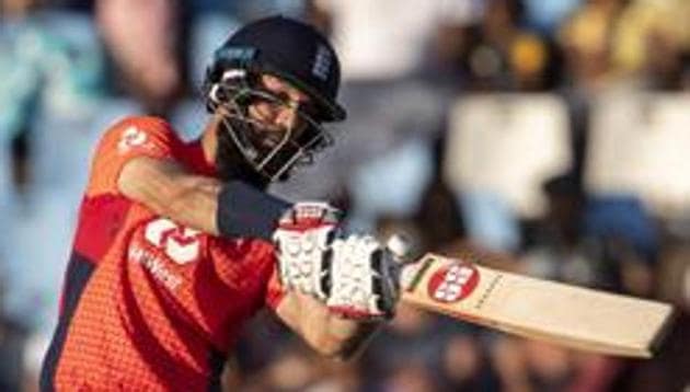 England's batsman Moeen Ali in action. (AP) England's batsman Moeen Ali in action. (AP)