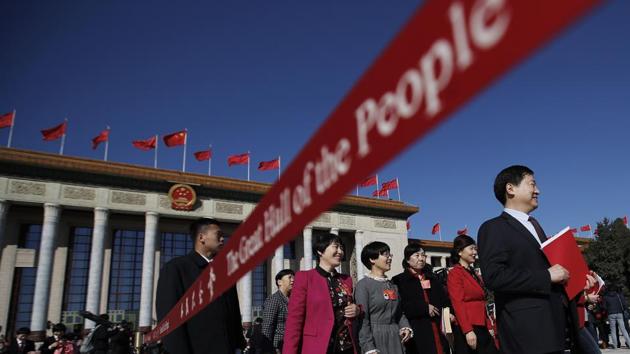 FILE - In this March 15, 2019, file photo, delegates leave the Great Hall of the People after the closing session of China's National People's Congress (NPC) in Beijing. China has decided to hold the annual meeting of its ceremonial parliament late next month after postponing it for weeks because of the coronavirus outbreak. (AP) FILE - In this March 15, 2019, file photo, delegates leave the Great Hall of the People after the closing session of China's National People's Congress (NPC) in Beijing. China has decided to hold the annual meeting of its ceremonial parliament late next month after postponing it for weeks because of the coronavirus outbreak. (AP)