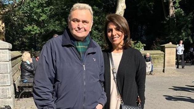 Rishi Kapoor and Neetu Kapoor in New York.