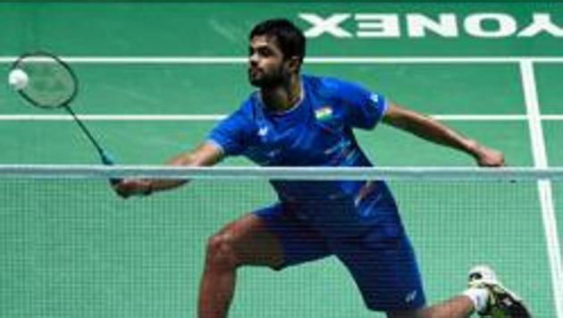 B Sai Praneeth in action. (Getty Images) B Sai Praneeth in action. (Getty Images)
