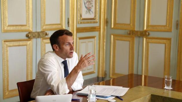 File image of French President Emmanuel Macron. (REUTERS) File image of French President Emmanuel Macron. (REUTERS)
