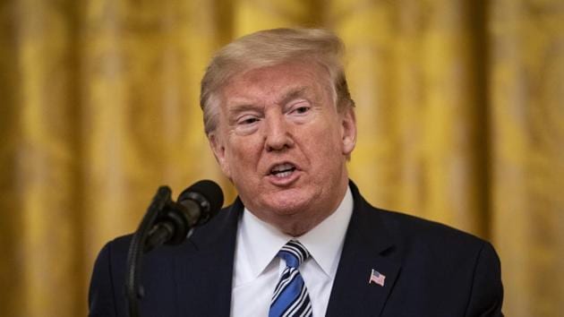 Donald Trump told reporters in the White House that he is “going to Arizona next week and we look forward to that. (Bloomberg) Donald Trump told reporters in the White House that he is “going to Arizona next week and we look forward to that. (Bloomberg)