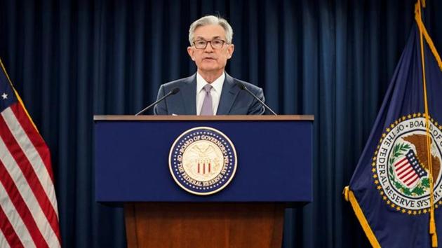 US Federal Reserve Chairman Jerome Powell after the Federal Reserve cut interest rates in an emergency move designed to shield the world's largest economy from the impact of the coronavirus.(Reuters Photo)