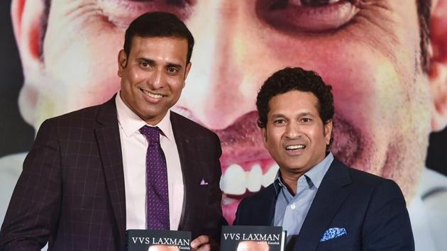 Former cricketers VVS Laxman and Sachin Tendulkar.(PTI)