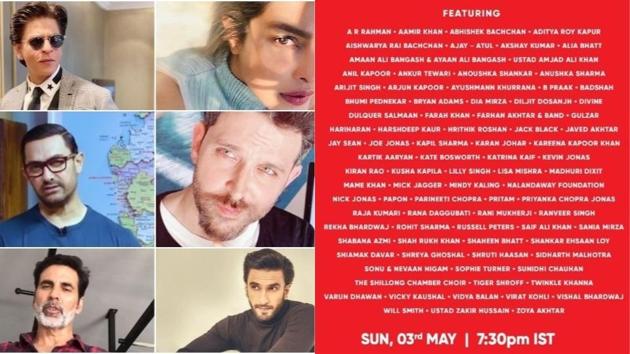Shah Rukh Khan, Priyanka Chopra, Aamir Khan, Hrithik Roshan and many other Bollywood and Hollywood stars will come together for I For India concert. Shah Rukh Khan, Priyanka Chopra, Aamir Khan, Hrithik Roshan and many other Bollywood and Hollywood stars will come together for I For India concert.