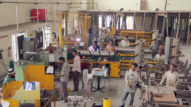 Industrialists say large-scale units depend on micro and small units and they cannot start operations until the latter starts functioning. (HT FILE) Industrialists say large-scale units depend on micro and small units and they cannot start operations until the latter starts functioning. (HT FILE)