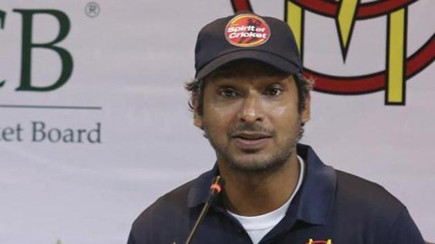 Former Sri Lankan captain Kumar Sangakkara addresses a news conference in Lahore. (AP) Former Sri Lankan captain Kumar Sangakkara addresses a news conference in Lahore. (AP)