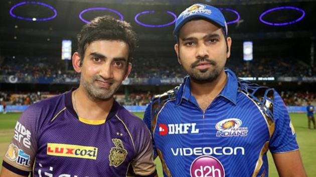 Former Kolkata Knight Riders captain Gautam Gambhir and Mumbai Indians captain Rohit Sharma. (Sportzpics - IPL) Former Kolkata Knight Riders captain Gautam Gambhir and Mumbai Indians captain Rohit Sharma. (Sportzpics - IPL)