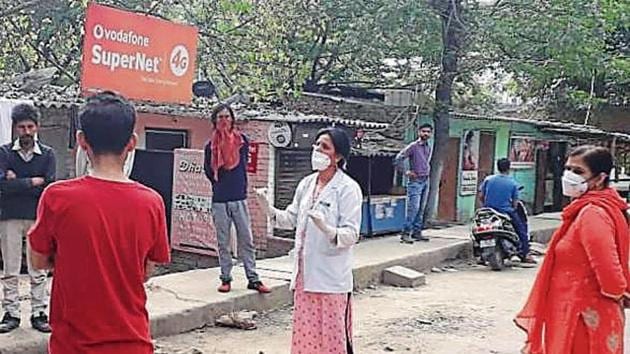 Dr Alka Chaudhary, 48, has been working in the city’s first mohalla clinic in Peera Garhi. Dr Alka Chaudhary, 48, has been working in the city’s first mohalla clinic in Peera Garhi.