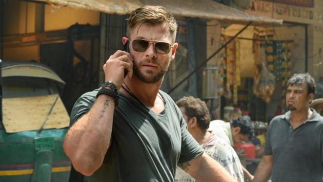 Chris Hemsworth in a still from Netflix’s Extraction.