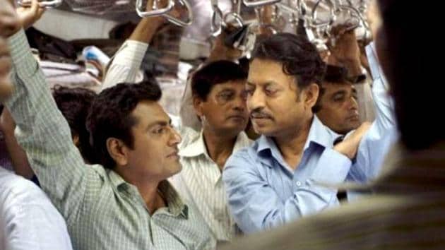 Irrfan Khan and Nawazuddin Siddiqui in a still from The Lunchbox.
