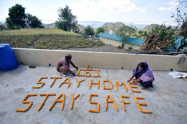 Chief minister Jai Ram Thakur said the state government was ensuring that essential items were provided on people’s doorsteps so as to restrict their movement during lockdown. (Deepak Sansta / HT Representative Image) Chief minister Jai Ram Thakur said the state government was ensuring that essential items were provided on people’s doorsteps so as to restrict their movement during lockdown. (Deepak Sansta / HT Representative Image)