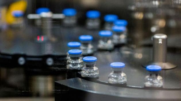 File photo of vials of investigational coronavirus disease (COVID-19) treatment drug remdesivir being capped at a Gilead Sciences facility in La Verne, California, March, 2020.(via REUTERS)