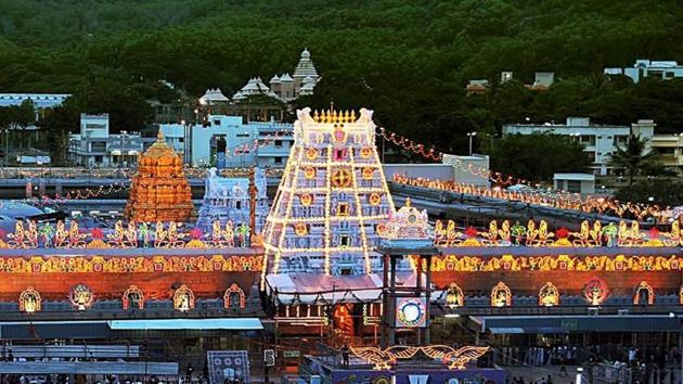 Venkateswara Temple on Tirumala hills is considered to be the richest temple in India.(PTI Photo/File)
