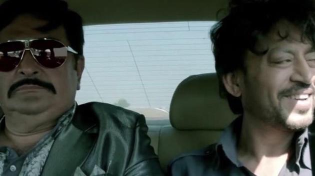 Rishi Kapoor and Irrfan Khan in a still from D-Day.