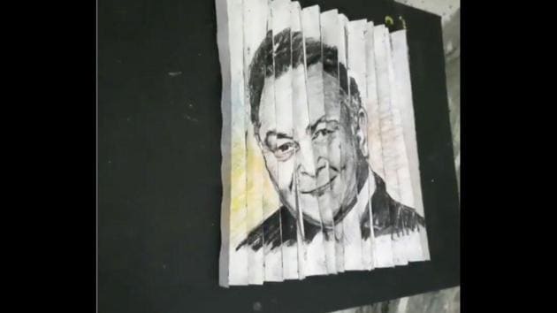 The image shows a portion of the artwork by the Bengaluru artist. (Twitter/Baadal Nanjundaswamy) The image shows a portion of the artwork by the Bengaluru artist. (Twitter/Baadal Nanjundaswamy)