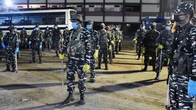CRPF headquarters in Delhi has been sealed after a staff member was tested Covid-19 positive(Diwakar Prasad//HT File Photo) CRPF headquarters in Delhi has been sealed after a staff member was tested Covid-19 positive(Diwakar Prasad//HT File Photo)