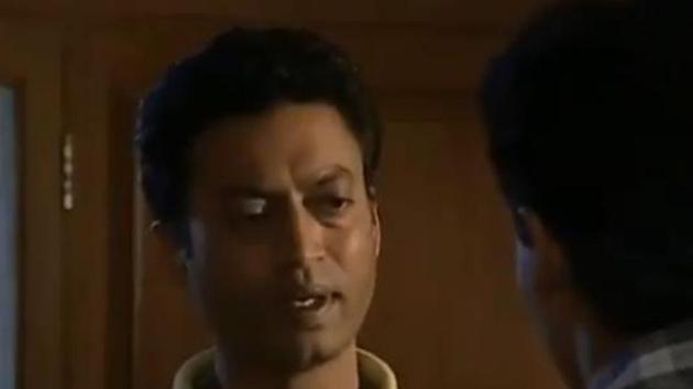 Irrfan Khan in a still from Tere Mere Sapne. Irrfan Khan in a still from Tere Mere Sapne.