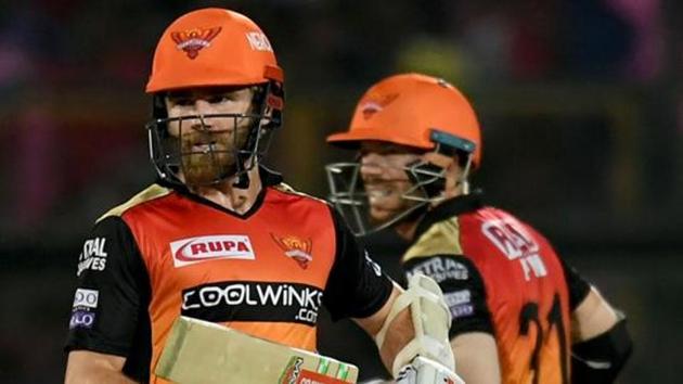 Sunrisers Hyderabad captain Kane Williamson (L) and batsman David Warner run between the wickets. (AFP) Sunrisers Hyderabad captain Kane Williamson (L) and batsman David Warner run between the wickets. (AFP)