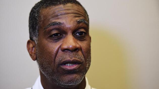 Former West Indies Cricketer Michael Holding during a media interview.(Getty Images for Laureus)
