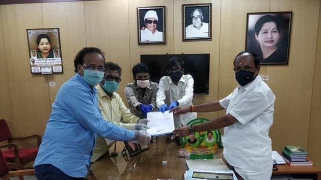 Tamil film producers want post-production work to be allowed in the state. Tamil film producers want post-production work to be allowed in the state.