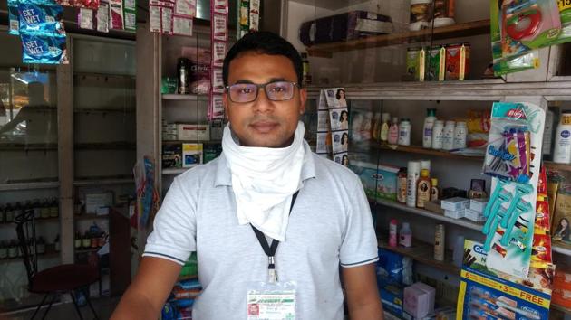 Abhijeet Gaikwad (30) is a chemist who runs Kushi Medicals and Surgicals. He does not charge for home delivery of medicines. (HT/PHOTO) Abhijeet Gaikwad (30) is a chemist who runs Kushi Medicals and Surgicals. He does not charge for home delivery of medicines. (HT/PHOTO)