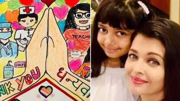 Aishwarya Rai Bachchan has shared Aaradhya’s drawing on Instagram.