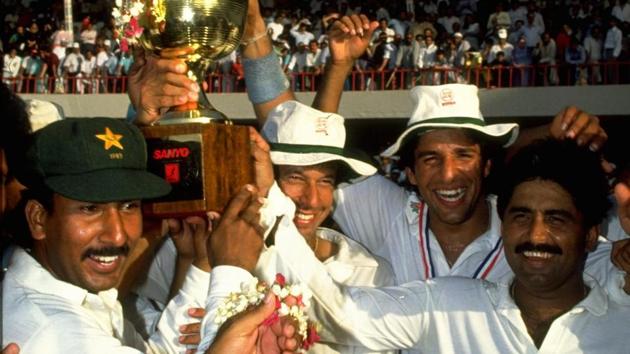 File photo of Javed Miandad (Extreme right) with teammates(Getty Images)