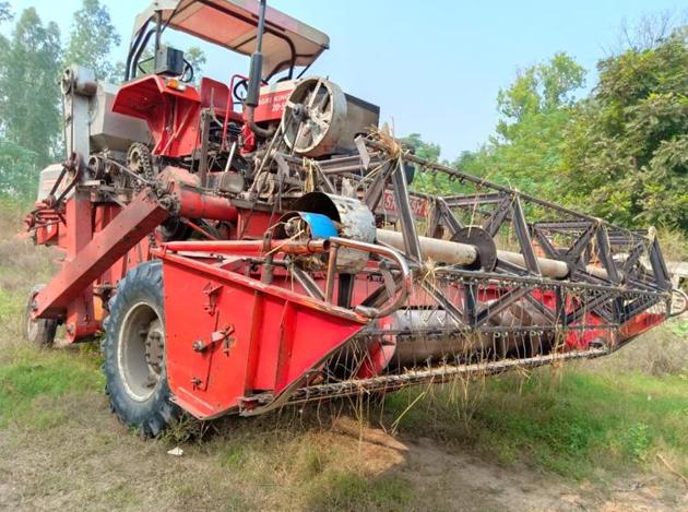 Motorcyclist Kamaldeep Singh had died in a road mishap on October 28, 2019 after a combine machine, attached to an Agri King-20 55 tractor, hit him and crushed him. (ht photo) Motorcyclist Kamaldeep Singh had died in a road mishap on October 28, 2019 after a combine machine, attached to an Agri King-20 55 tractor, hit him and crushed him. (ht photo)