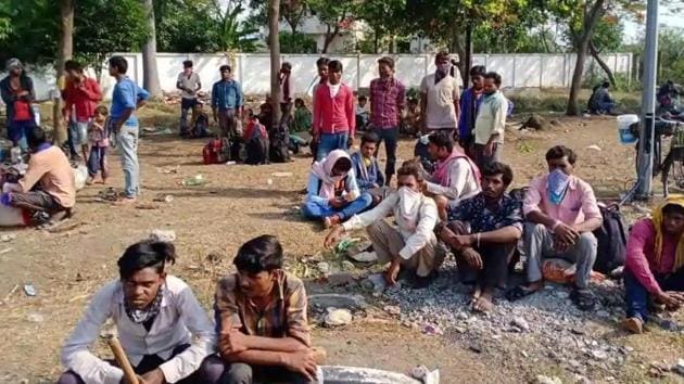 As per the officials, all these workers got to their respective districts in the last ten days by hitchhiking. (ANI photo) As per the officials, all these workers got to their respective districts in the last ten days by hitchhiking. (ANI photo)