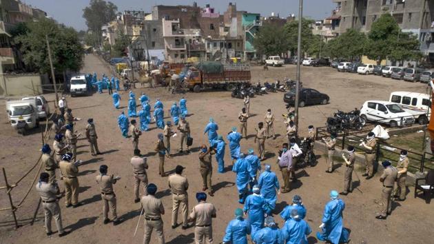 Bapudham colony became Chandigarh’s first main hotspot, accounting for almost half of the city’s positive cases to date.(HT file photo) Bapudham colony became Chandigarh’s first main hotspot, accounting for almost half of the city’s positive cases to date.(HT file photo)