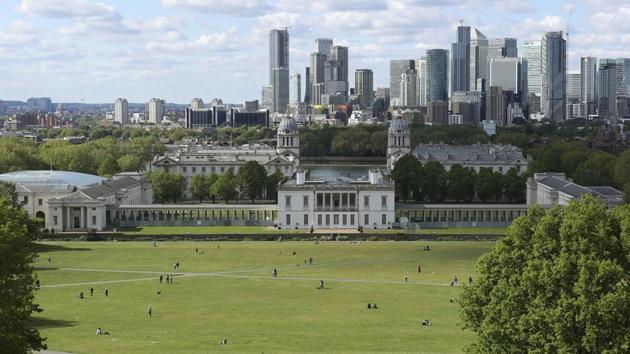 Sparse small groups of people roam across Greenwich Park in London. UK has so far reported 182, 260 cases and 28,131 deaths. Despite other European countries easing restrictions, British PM Boris Johnson said it was too early to follow suit as the UK can’t risk a second wave. The lockdown curbs are set to remain in place until further notice. (Yui Mok / AP) Sparse small groups of people roam across Greenwich Park in London. UK has so far reported 182, 260 cases and 28,131 deaths. Despite other European countries easing restrictions, British PM Boris Johnson said it was too early to follow suit as the UK can’t risk a second wave. The lockdown curbs are set to remain in place until further notice. (Yui Mok / AP)
