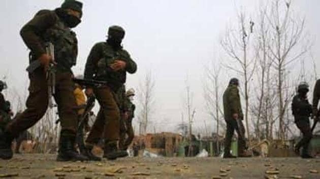 Body of Hazim Shafi Bhat, a student of Class 7, was found at a distance of half-a-kilometre from the encounter site. (HT FILE PHOTO) Body of Hazim Shafi Bhat, a student of Class 7, was found at a distance of half-a-kilometre from the encounter site. (HT FILE PHOTO)