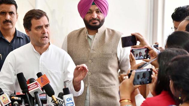 Congress leader Rahul Gandhi will discuss the impact of Covid-19 on the economy with Nobel Laureate Abhijit Banerjee on Monday. (Sanjeev Verma/HT FILE PHOTO) Congress leader Rahul Gandhi will discuss the impact of Covid-19 on the economy with Nobel Laureate Abhijit Banerjee on Monday. (Sanjeev Verma/HT FILE PHOTO)