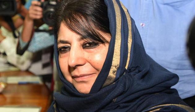 Mehbooba Mufti was initially detained on August 5 last year when the Centre abrogated special status of the erstwhile state and bifurcated it into two union territories -- Ladakh, and Jammu and Kashmir.(Sonu Mehta/HT PHOTO) Mehbooba Mufti was initially detained on August 5 last year when the Centre abrogated special status of the erstwhile state and bifurcated it into two union territories -- Ladakh, and Jammu and Kashmir.(Sonu Mehta/HT PHOTO)