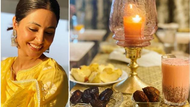 Hina Khan shared how she breaks her fast. Hina Khan shared how she breaks her fast.