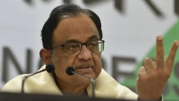 Former Finance Minister P Chidambaram (Sanchit Khanna/HT PHOTO) Former Finance Minister P Chidambaram (Sanchit Khanna/HT PHOTO)