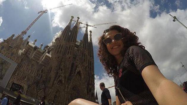 Actor Taapee Pannu’s happy memory from Barcelona Actor Taapee Pannu’s happy memory from Barcelona