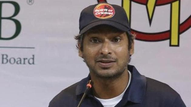 Former Sri Lankan captain Kumar Sangakkara addresses a news conference in Lahore.(AP) Former Sri Lankan captain Kumar Sangakkara addresses a news conference in Lahore.(AP)