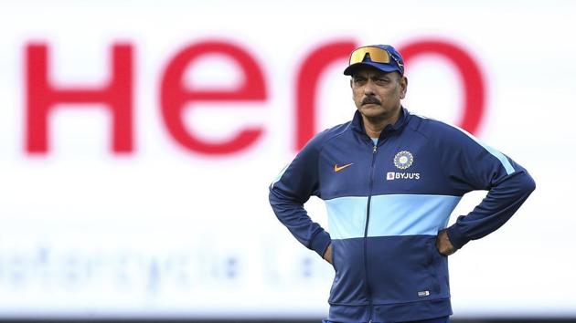 Ravi Shastri looks on during game four of the Twenty20 series between New Zealand and India.(Getty Images)