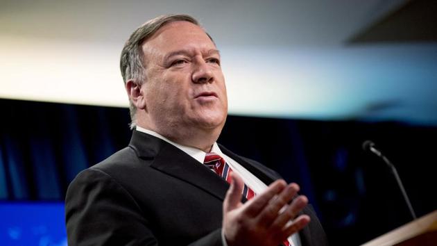 Secretary of State Mike Pompeo speaks at a news conference at the State Department in Washington. (AP File Photo) Secretary of State Mike Pompeo speaks at a news conference at the State Department in Washington. (AP File Photo)
