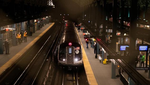 A subway train arrives in Coney Island, Stillwell Terminal, during the outbreak of the coronavirus disease (COVID-19) in New York City, New York, US, May 6. NYC has the country’s busiest public transport system, with a weekday ridership of more than 5 million. (Jeenah Moon / REUTERS)