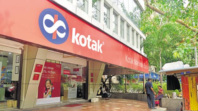 File photo of Kotak Mahindra Bank branch in Mumbai.(Aniruddha Chowdhury/Mint)